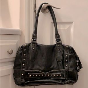 Black studded Jessica Simpson bag with bow